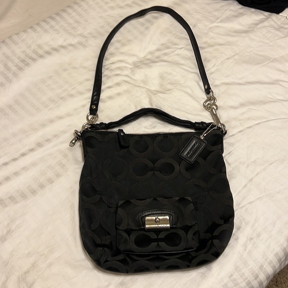 Authentic Coach Kristin signature fabric in Black